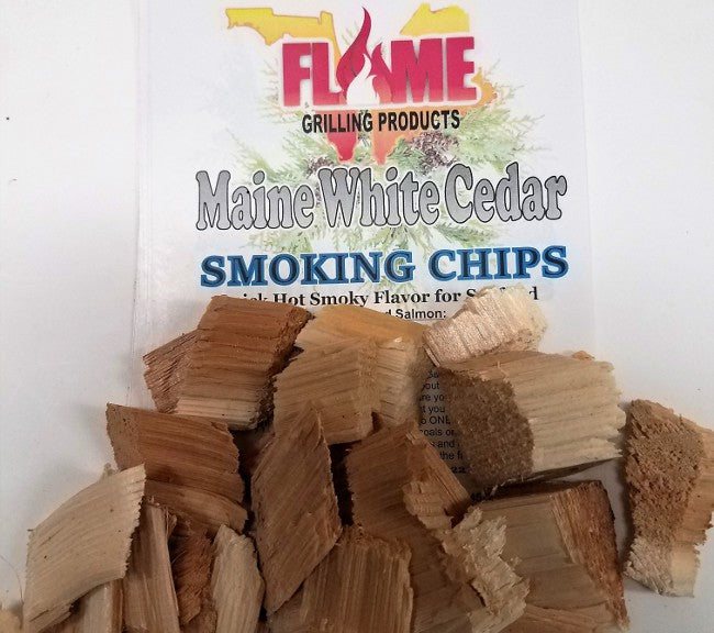 Bulk Maine White Cedar Grilling Chips Flame Grilling Products Inc