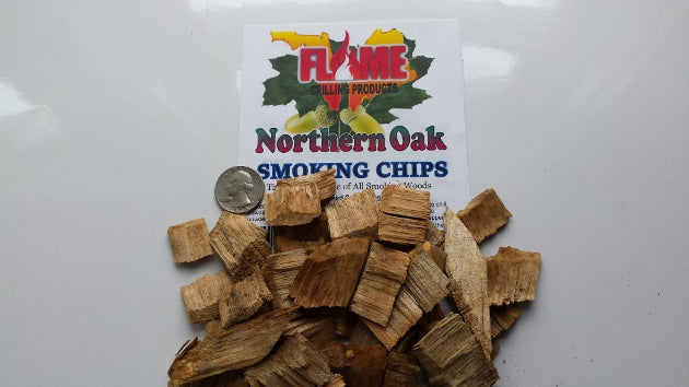 Bulk Maine Red Oak Grilling Chips | Flame Grilling Products Inc